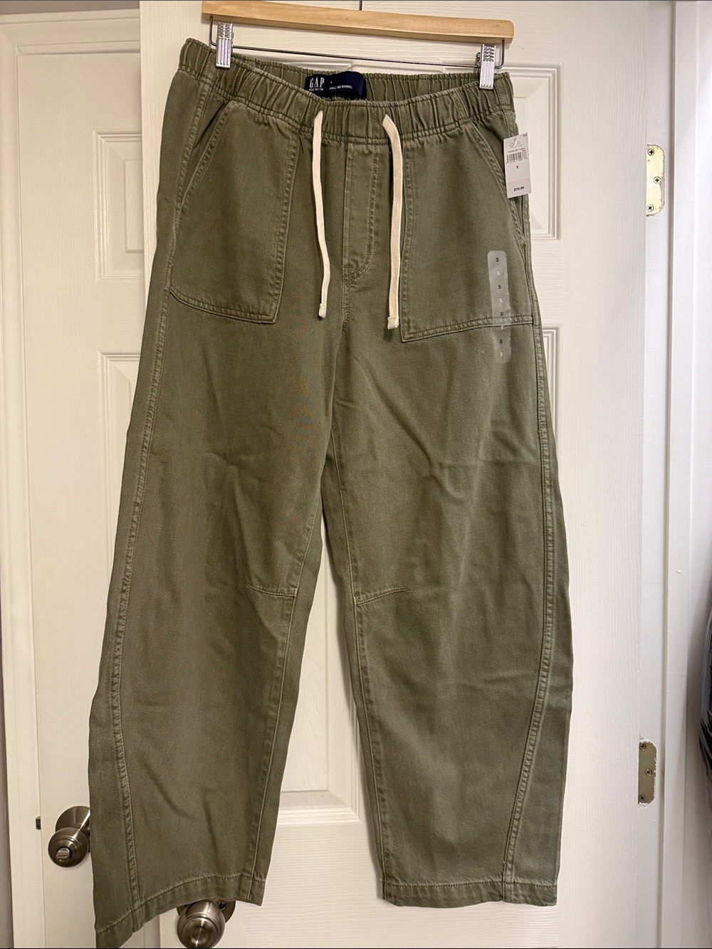 GAP Olive Green Cargo Drawstring Pants